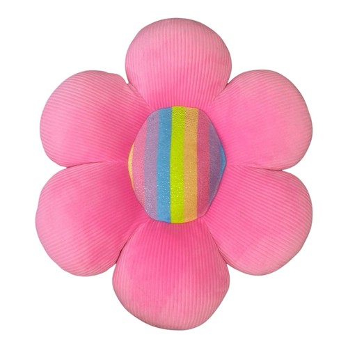 Pink flower pillow - pink,