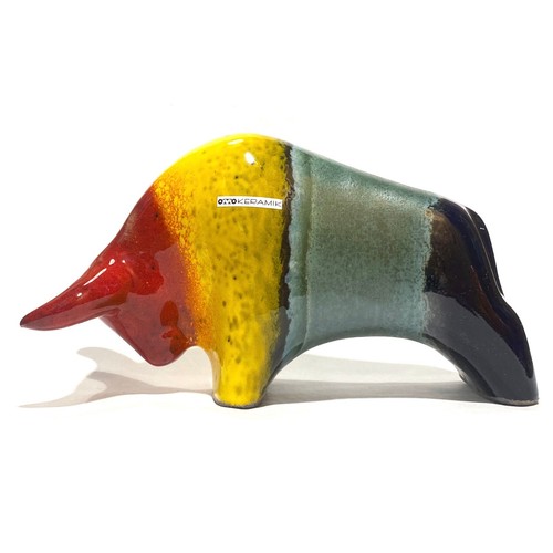 Otto keramik bull multicolour - keramik,