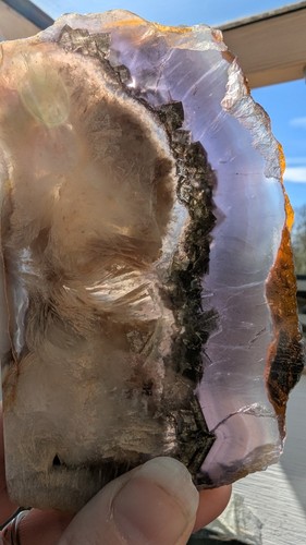 Stunning fluorite slice with - stunning,