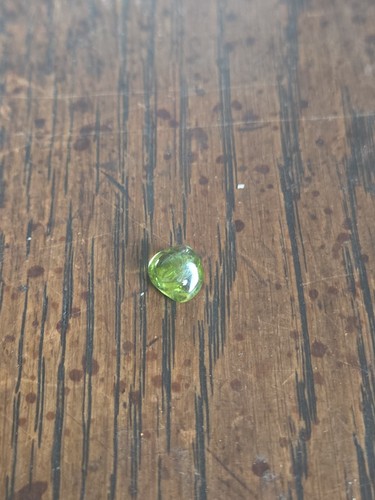 Natural peridot cut stone