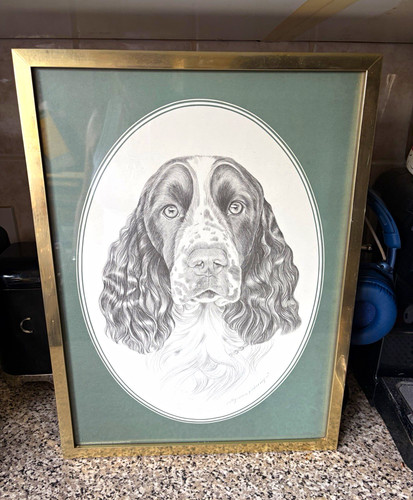 Large vintage framed - large, english
