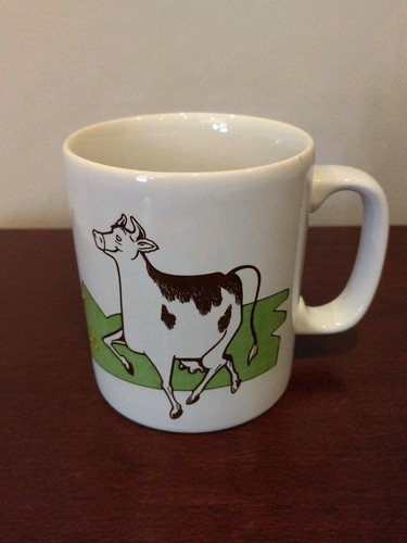 Vintage cow mug - vintage,