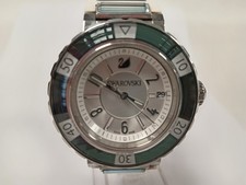 Swarovski Crystals 999978 Ladies Watch 39mm Silver White Dial White Strap