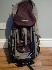 Vango Quick Adjust Contour 50 + 10S Hiking Festival Rucksack Purple and Grey