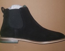 BNIB White Stuff Black Suede Chelsea Boots Size EU40 UK7