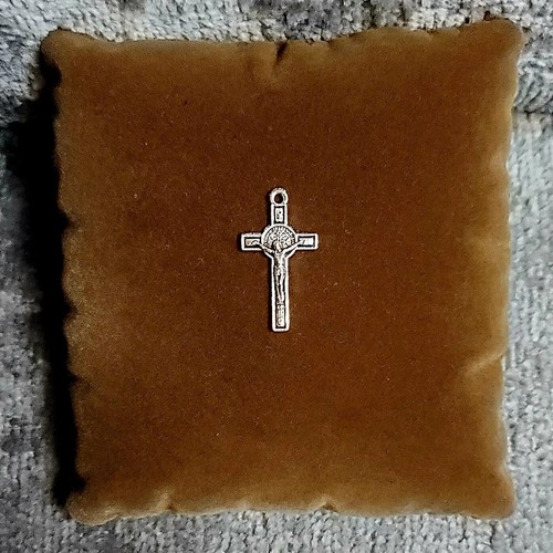 Crucifix cross silver plated - crucifix,