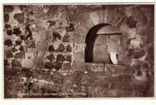 Real Photo Postcard Orford Castle Norman Sink in Kitchen Suffolk History