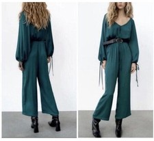 NWT ZARA DARK BLUE SATIN