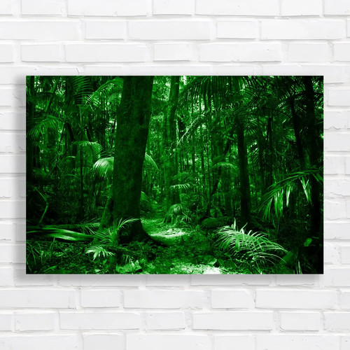 Rain forest green - forest, canvas