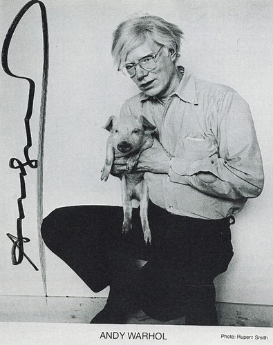 Andy warhol signed - warhol, photograph