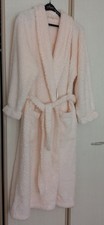TU Waffle Fleece Dressing Gown Cream Size Large - NEW