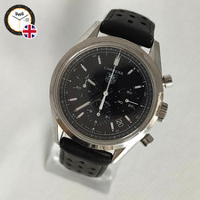 Heuer Chronograph CV2111-0 – Calibre 17 – Automatic – Black Dial – Leather Strap