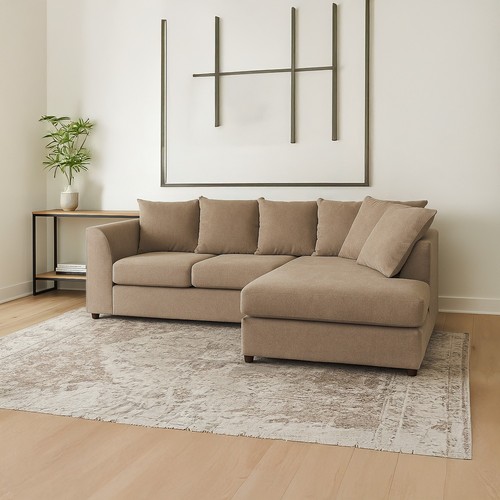 Fern beige corner sofa - fern,