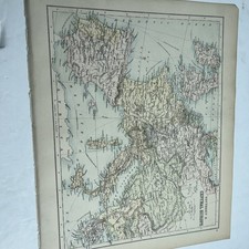 1889 : Map Southern & Central Europe Environ London Manchester & Cities CAA #11 