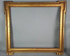 Antique Frame Louis XVI Style 79X69 Cm Rabbet 65X54 15F Gilded Moulded Wood C617