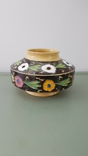 Ceramic Posy Holes Vase Ikebana Flower Studio Ceramic signed Oriental