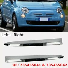 Front Chrome Bumper Upper Moulding Trim Strip fit for Fiat 500 07-15 Left Right