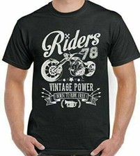 Biker T-Shirt Riders 78 Vintage Mens Funny Motorbike Bike Bike CAFE RACER