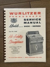 Wurlitzer Service Manual 2600 Series