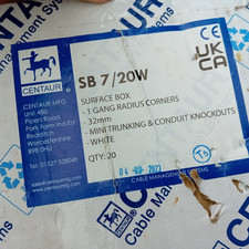 20 of 1  gang 32mm deep radius corner pattress boxes