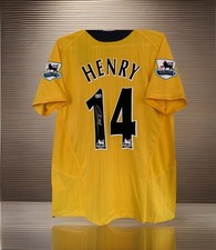 Thierry Henry Signed Autographed RARE Arsenal 2005/06 Away Jersey Shirt Beckett