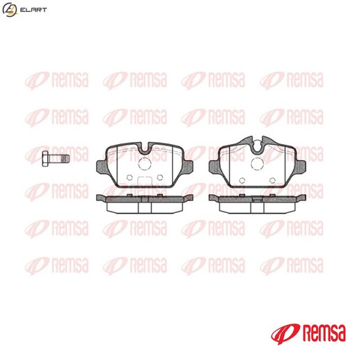 Brake pad set - pad,
