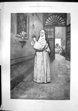 Old Antique Print La