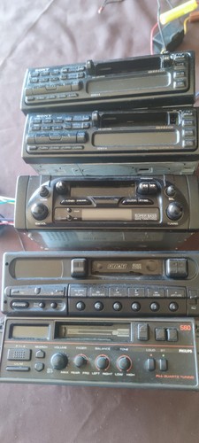Classic retro car stereos with - car,