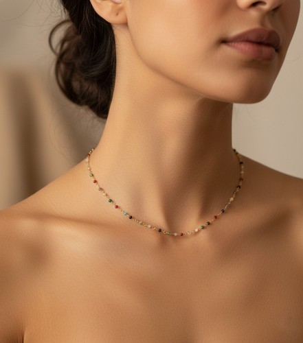 Colorful multi gemstone rosary - gemstone,
