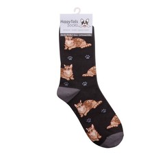 Ginger Cat socks ladies one