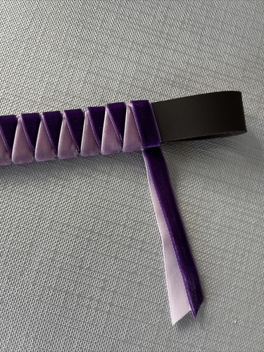 Purple velvet ribbon - 13.5”,