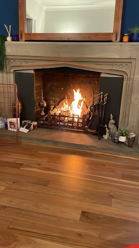 Gothic stone fireplace - gothic,