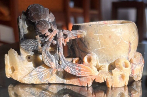 Vintage chinese soapstone - vintage,