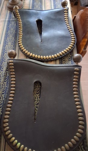Vintage leather brass - vintage, &