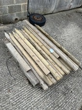 Round Wooden Fence Posts 90mm Diameter Garden Fencing Screening, 1700