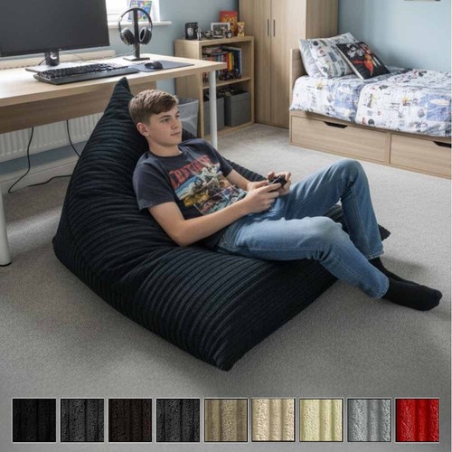 Jumbo corduroy bean bag - bean,