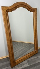 Vintage French Oak Wall Mirror with Carved Frame Wall Decor LOT 4387
