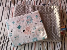 Baby blanket and flat pillow