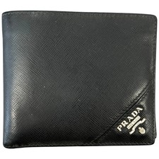 Prada Men's Saffiano Wallet Black