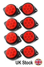 #8 x 12V LED RED Rear Marker