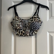 River Island Pacha Ibiza Print bralet  Bikini Top Size 8