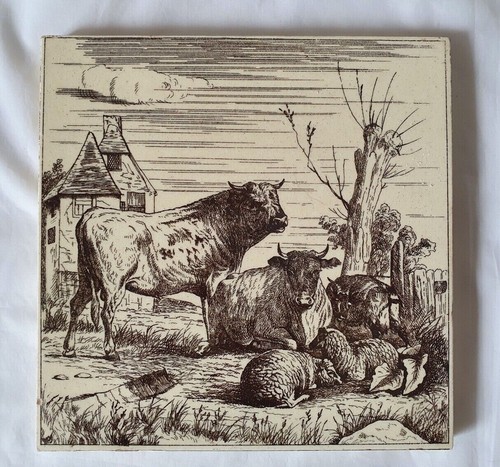 Minton pastoral design - pastoral, tile