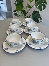 Royal Doulton Blueberry 40 Pieces, 6 Place Settings, Gravy Boat, Milk & Sugar