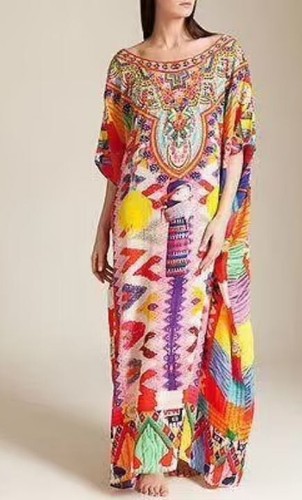 Camilla silk kaftan - camilla, size