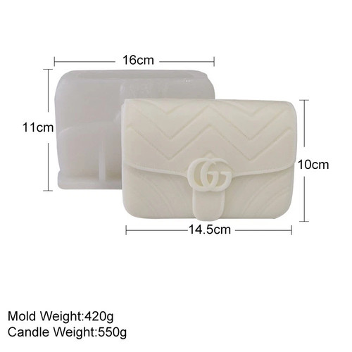 Candle silicone mold - 3d, bag