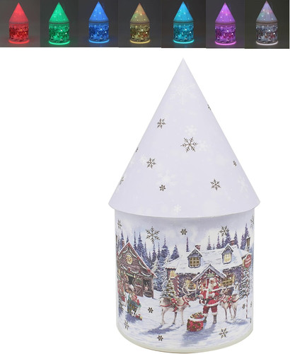 Santa led house - led,
