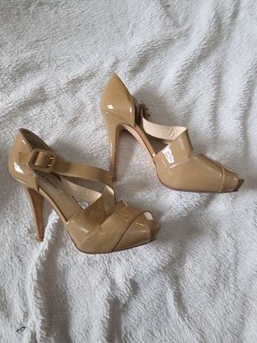 Bennet beige ladies patent - beige,