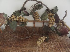 Artificial Golden  Grape Garland Hanging Fruit Vine . 67" .