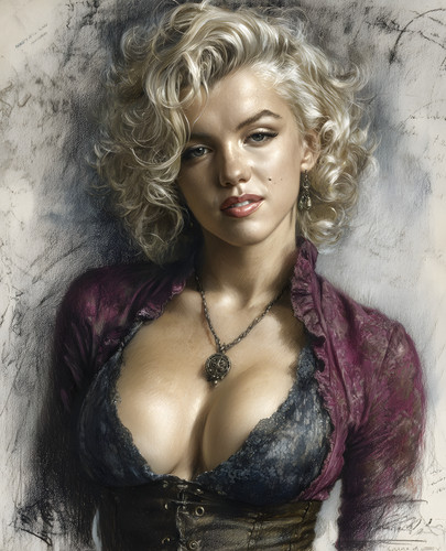 Marilyn monroe purple - marilyn,
