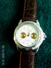 YESS watch with box, brown leather strap , shockproof, water resistant ,working